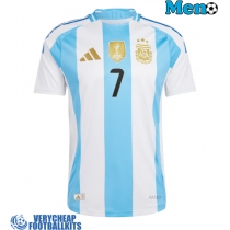 Argentina Rodrigo De Paul #7 Replica Home Shirt Copa America 2024 Short Sleeve